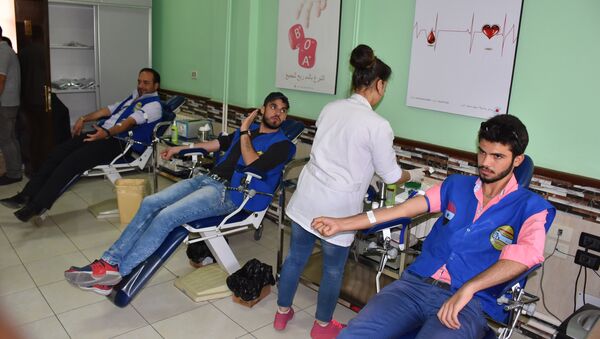 حملات التبرع بالدم، شبيبة الثورة السورية - سبوتنيك عربي