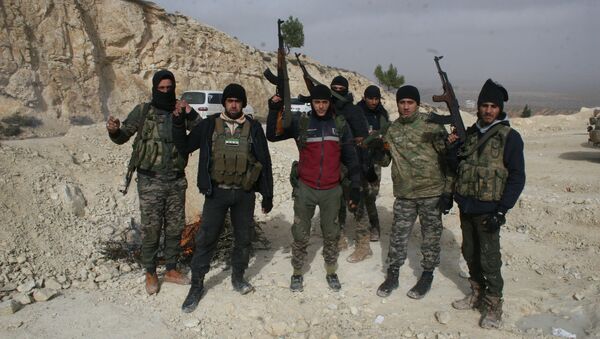 قوات الجيش السوري الحر المشاركة في العملية العسكرية في عفرين، سوريا - سبوتنيك عربي