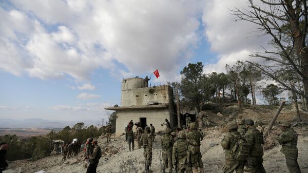 قوات الجيش التركي في عفرين السورية، 28 يناير/ كانون الثاني 2018 - سبوتنيك عربي