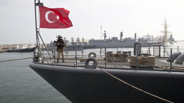 سفينة حربية تركية - سبوتنيك عربي