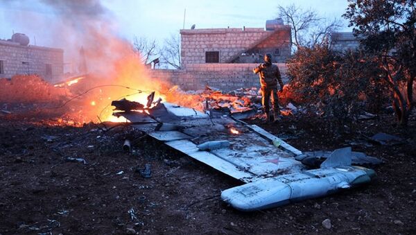 إسقاط طائرة حربية روسية في إدلب - سبوتنيك عربي