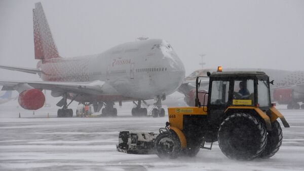 هبوط الثلوج في المطارات - سبوتنيك عربي