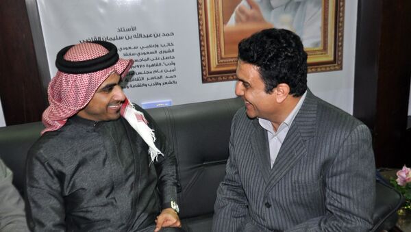 محرر سبوتنيك مع المطرب السعودي أحمد غزالة - سبوتنيك عربي