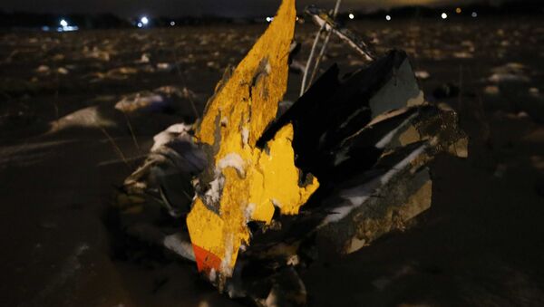 حادثة سقوط الطائرة الروسية أن-148 - أجزاء من الطائرة المنكوبة في ضواحي موسكو - سبوتنيك عربي