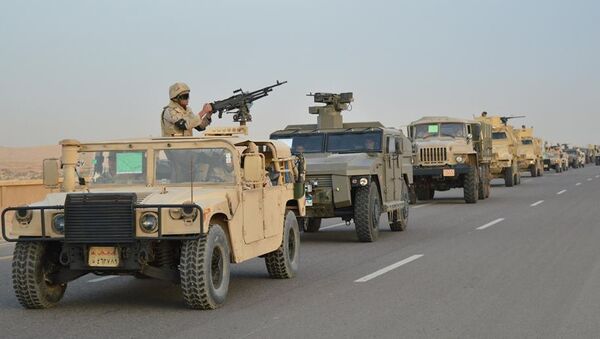قوات من الجيش المصري قبيل انطلاق العملية الشاملة في سيناء - سبوتنيك عربي