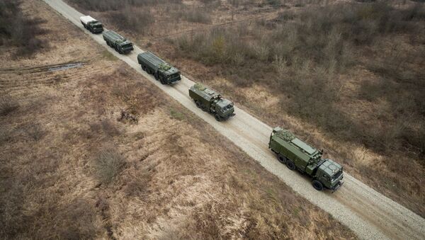مناورات لمنظومة الصواريخ التكتيكية إسكندر-إم في منطقة كراسنودارسكي كراي - سبوتنيك عربي