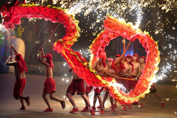 احتفالات برأس السنة الصينية في بكين، الصين 18 فبراير/ شباط 2018 - سبوتنيك عربي