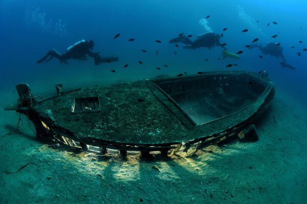 مسابقة التصوير تحت الماء لعام 2018 - صورة في المرتبة الثانية Safe Navigation للمصور الإيطالي جياني بيتيشار، في فئة  Wrecks  - سبوتنيك عربي