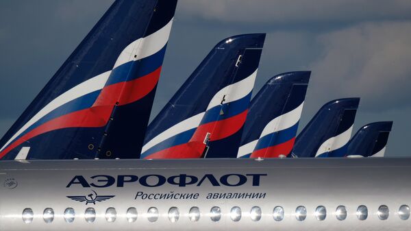 طائرات شركة أيروفلوت الروسية في مطار شيريميتيفو في موسكو - سبوتنيك عربي