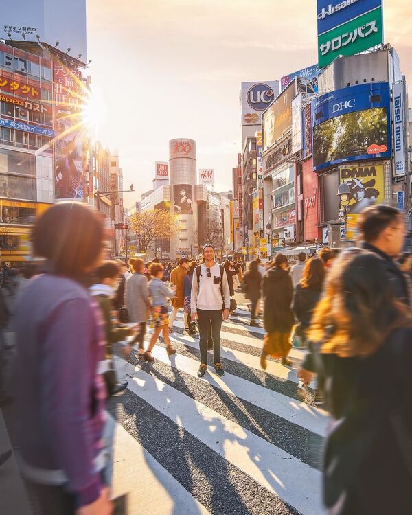 صورة الشارع الرئيسي في طوكيو لمشروع تصوير بعيدا عن البيت - سبوتنيك عربي