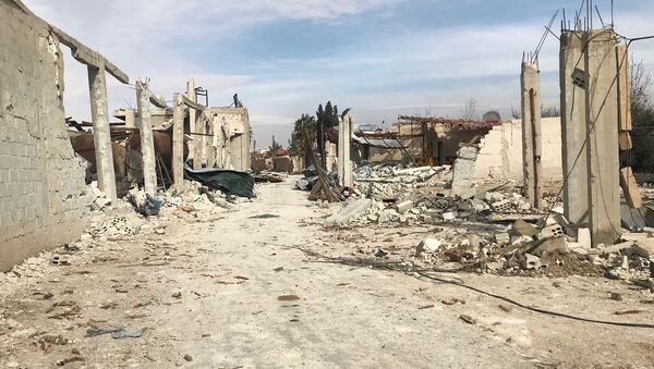 قوات الجيش السوري عند تحرير الشيفونية في الغوطة الشرقية، سوريا - سبوتنيك عربي