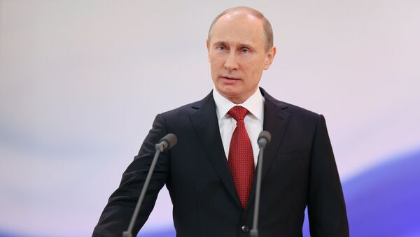 الرئيس الروسي فلاديمير بوتين خلال مراسم التنصيب في عام 2012 - سبوتنيك عربي