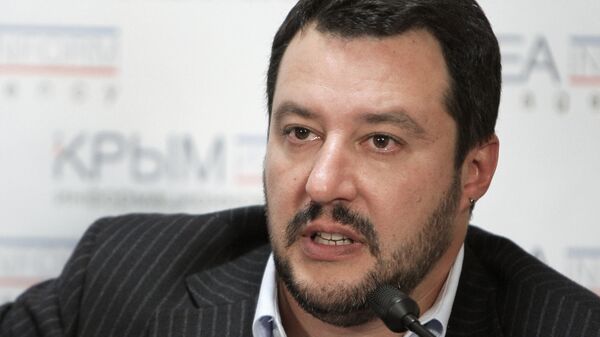 المرشح لشغل منصب رئيس الحكومة الإيطالية، ماتيو سالفيني - سبوتنيك عربي