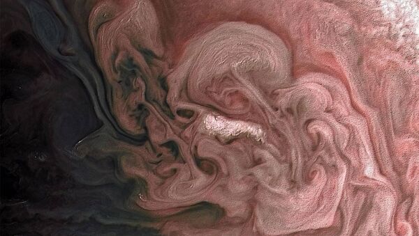 صورة مقربة لعاصفة في شمال كوكب المشتري - سبوتنيك عربي