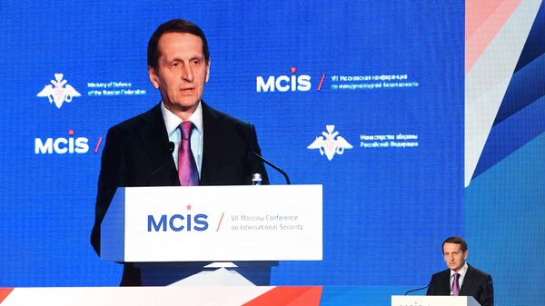  مدير الإستخبارات الروسية سيرغي ناريشكين في مؤتمر الأمن الدولي  - سبوتنيك عربي