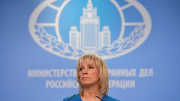 المتحدثة باسم الخارجية الروسية ماريا زاخاروفا في موسكو، 4 أبريل/ نيسان 2018 - سبوتنيك عربي