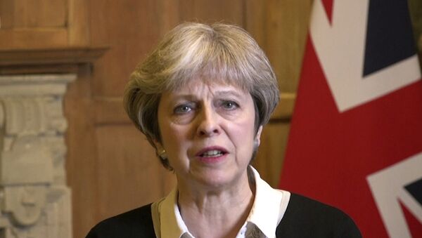 رئيسة الوزراء البريطانية تيريزا ماي، لندن 13 أبريل/ نيسان 2018 - سبوتنيك عربي