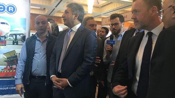 وزير الطيران المصري شريف فتحي على هامش معرض الطيران الأفريقي - سبوتنيك عربي