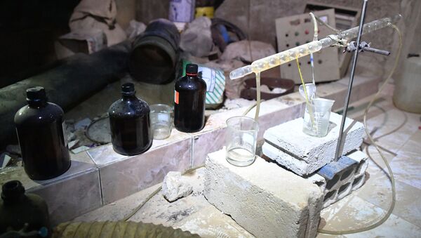 المختبر الكيميائي للمسلحين في دوما - سبوتنيك عربي