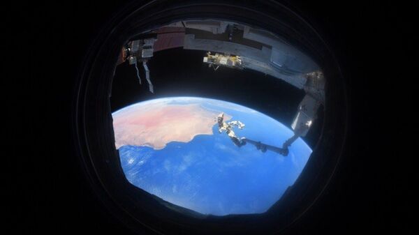 صورة للأرض التقطها رائد فضاء الروسي أنطون شكابليروف من محطة الفضاء الدولية - سبوتنيك عربي