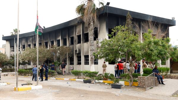 الهجوم على مفوضية الانتخابات الليبية - سبوتنيك عربي