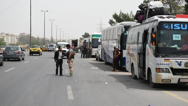 خروج المسلحين من جنوبي دمشق - سبوتنيك عربي
