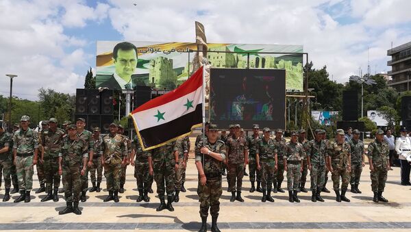 حلب تحتفل بعيد النصر الروسي في ساحتها الرئيسية - سبوتنيك عربي