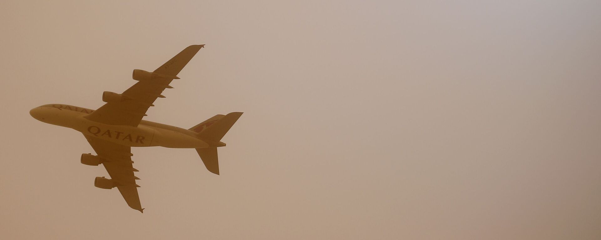 طائرة لشركة الطيران الجوي قطر آيرويز تحلق في سماء الدوحة - سبوتنيك عربي, 1920, 01.09.2022