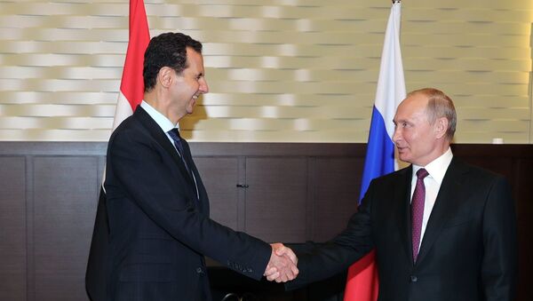 الرئيس بوتين يستقبل الرئيس الأسد في سوتشي - سبوتنيك عربي
