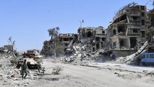 مخيم اليرموك بعد التحرير، جنوب دمشق، سوريا - سبوتنيك عربي