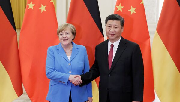 اتفق الرئيس الصيني شى جين بينغ والمستشارة الألمانية أنجيلا ميركل - سبوتنيك عربي