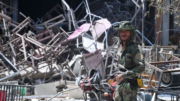 مخيم اليرموك بعد تحريره من إرهابيي تنظيم داعش، سوريا - سبوتنيك عربي
