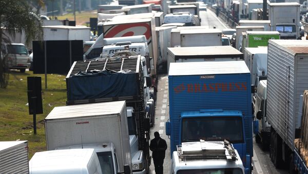 اضراب سائقي الشاحنات في البرازيل - سبوتنيك عربي