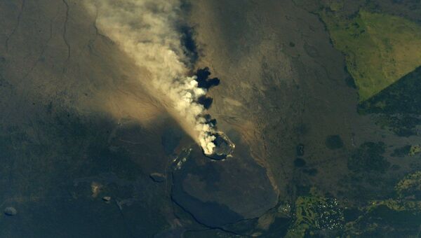 اندلاع ثوران بركان كيلاويا في هاواي تحت محطة الفضاء الدولية ، 14 مايو/ أيار 2018 - سبوتنيك عربي