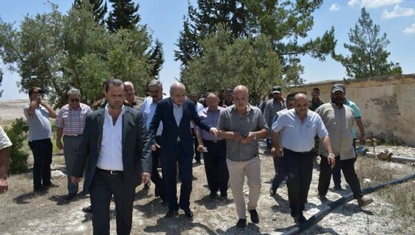 وزير الموارد المائية السوري يتفقد ريفي حمص وحماة بعد تحريرها من الإرهاب - سبوتنيك عربي