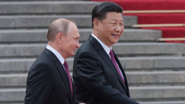 الرئيسان الروسي فلاديمير بوتين والصيني شي جين بينغ في الصين - سبوتنيك عربي