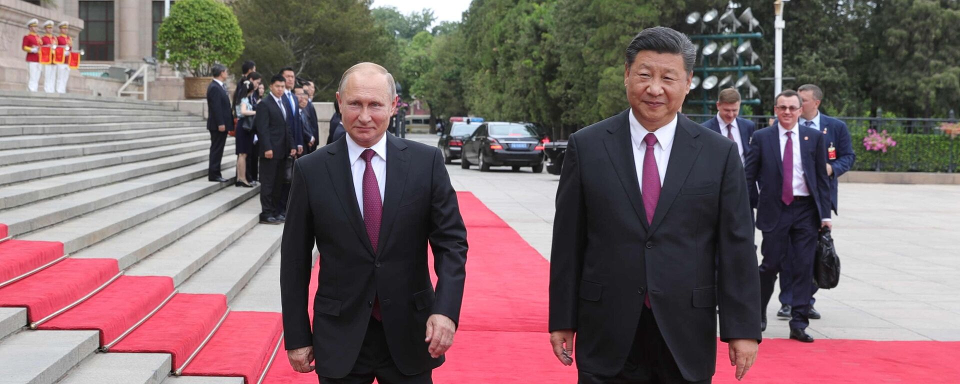  الرئيس الروسي فلاديمير بوتين والرئيس الصيني شى جين بينغ خلال اللقاء في الصين   - سبوتنيك عربي, 1920, 22.01.2022