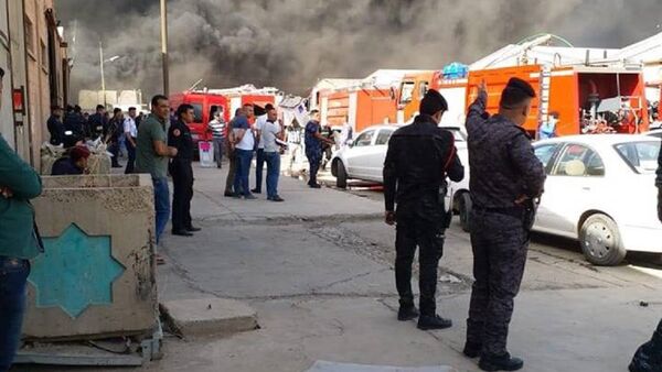اندلاع النيران في مخزن لصناديق الاقتراع في بغداد - سبوتنيك عربي