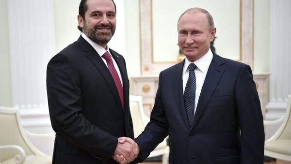 الرئيس الروسي يلتقي مع رئيس الوزراء اللبناني سعد الحريري (13 يونيو/حزيران 2018) - سبوتنيك عربي