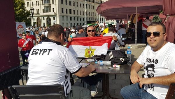 مشجعون من مصر في موسكو، كأس العالم 2018، روسيا - سبوتنيك عربي
