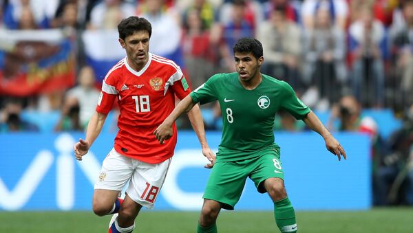 مباراة منتخب روسيا والسعودية - سبوتنيك عربي