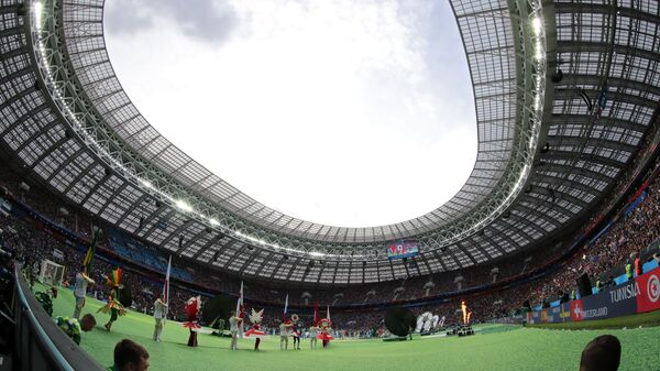 مراسم افتتاح كأس العالم فيفا روسيا 2018 في ملعب لوجنيكي، موسكو - سبوتنيك عربي