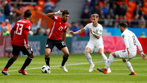 مباراة مصر وأوروغواي في كأس العالم 2018 - سبوتنيك عربي