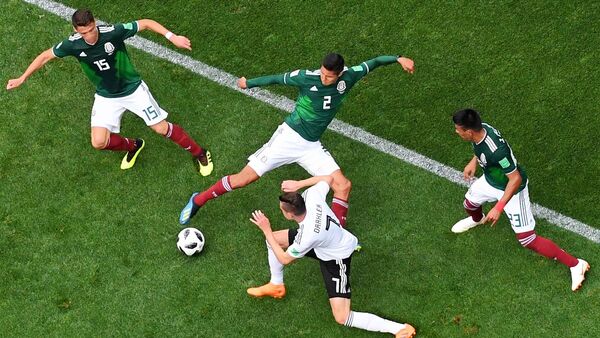 المباراة التي جمعت فريق المكسيك مع ألمانيا في كأس العالم 2018 - سبوتنيك عربي