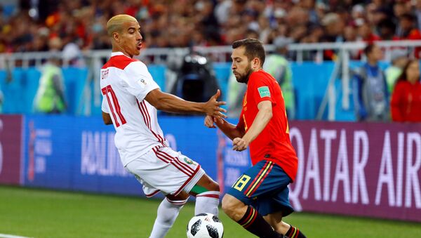 مباراة إسبانيا والمغرب في كأس العالم 2018 - سبوتنيك عربي