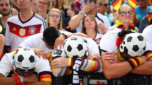 الجماهير الألمانية بعد الخروج من كأس العالم 2018 - سبوتنيك عربي