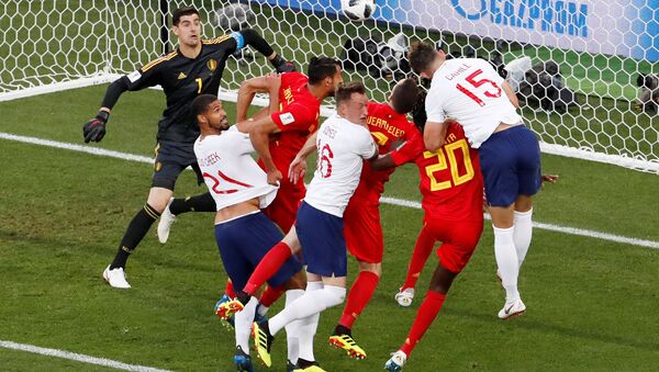 مباراة بجيكا وإنجلترا في كأس العالم 2018 - سبوتنيك عربي