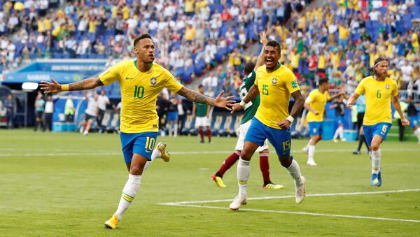 مباراة البرازيل والمكسيك - نيمار - سبوتنيك عربي
