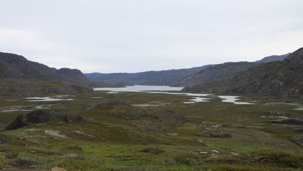 مضيق ماليجياق مع نهر إتينيك تم تصويره خلال رحلة إلى منطقة الدائرة القطبية الشمالية، غرينلاند - سبوتنيك عربي