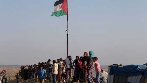 احتجاجات في قطاع غزة، فلسطين 6 يوليو/ تموز 2018 - سبوتنيك عربي